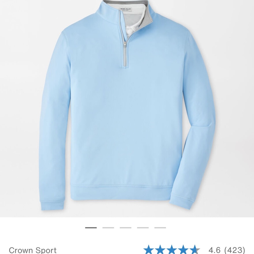 Peter Millar Blue and Gray Pullover XL